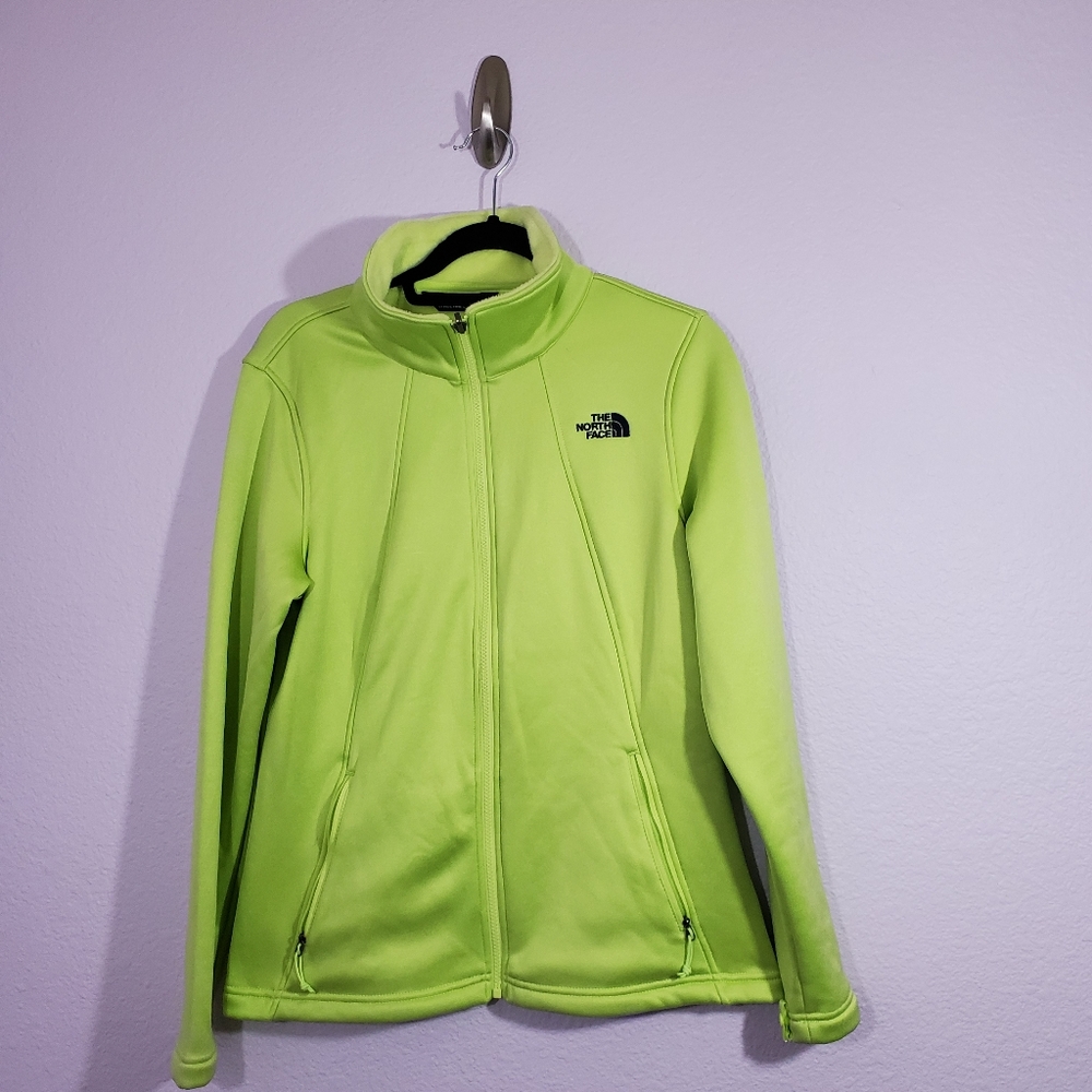 The North Face lime-green Fleece sweater size L